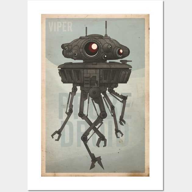 Viper Probe Droid Wall Art by CoryFreemanDesign